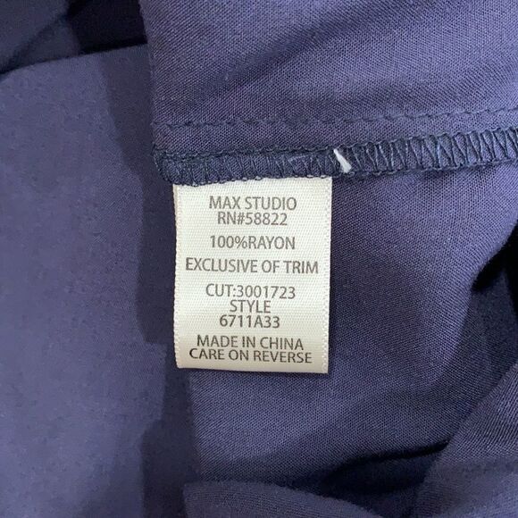 Max Studio long puff sleeve lace detailing blouse top size M - Picture 8 of 10